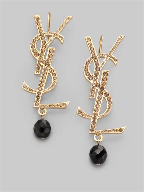 ysl stecker|YSL st laurent earrings.